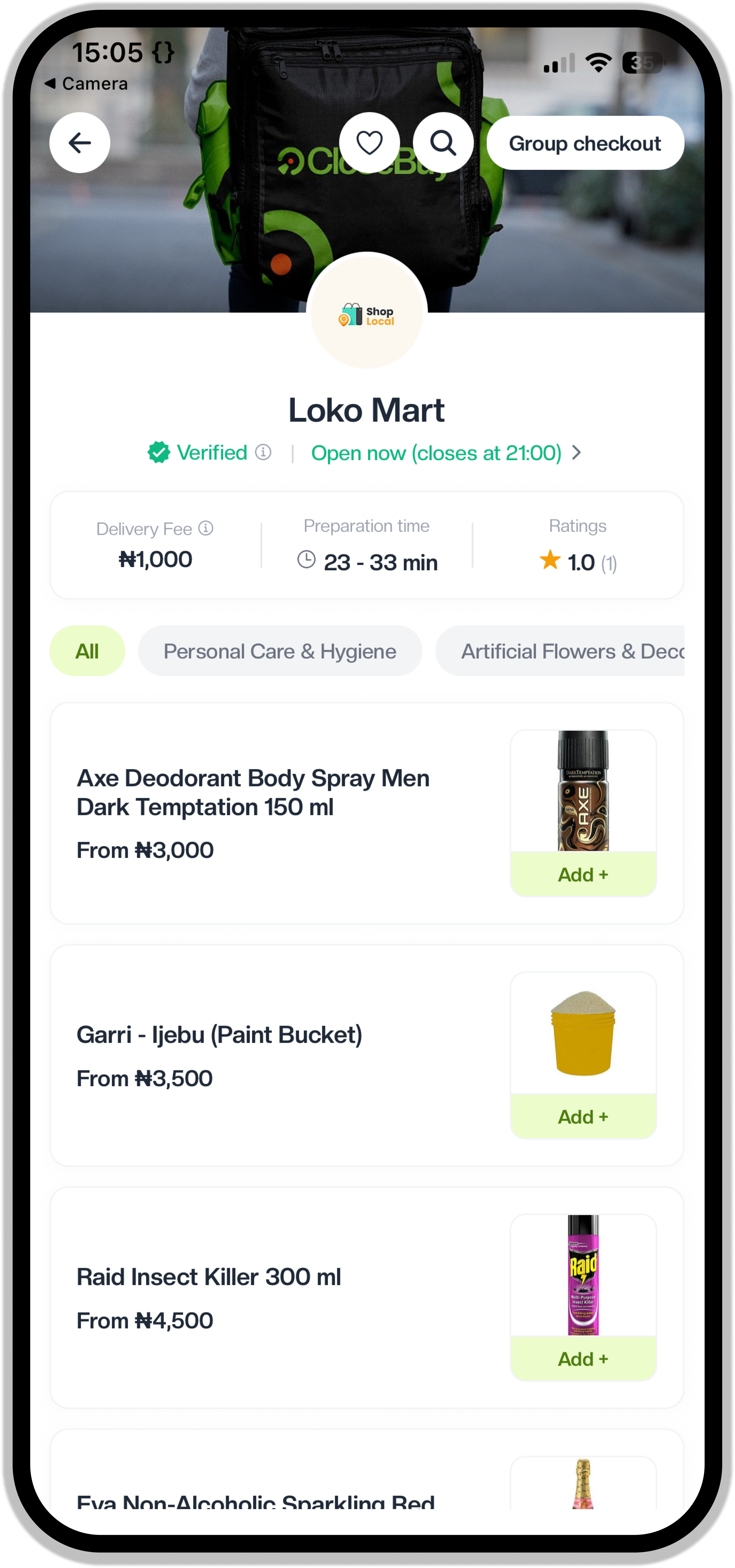 CloseBuy Vendor Shop Interface